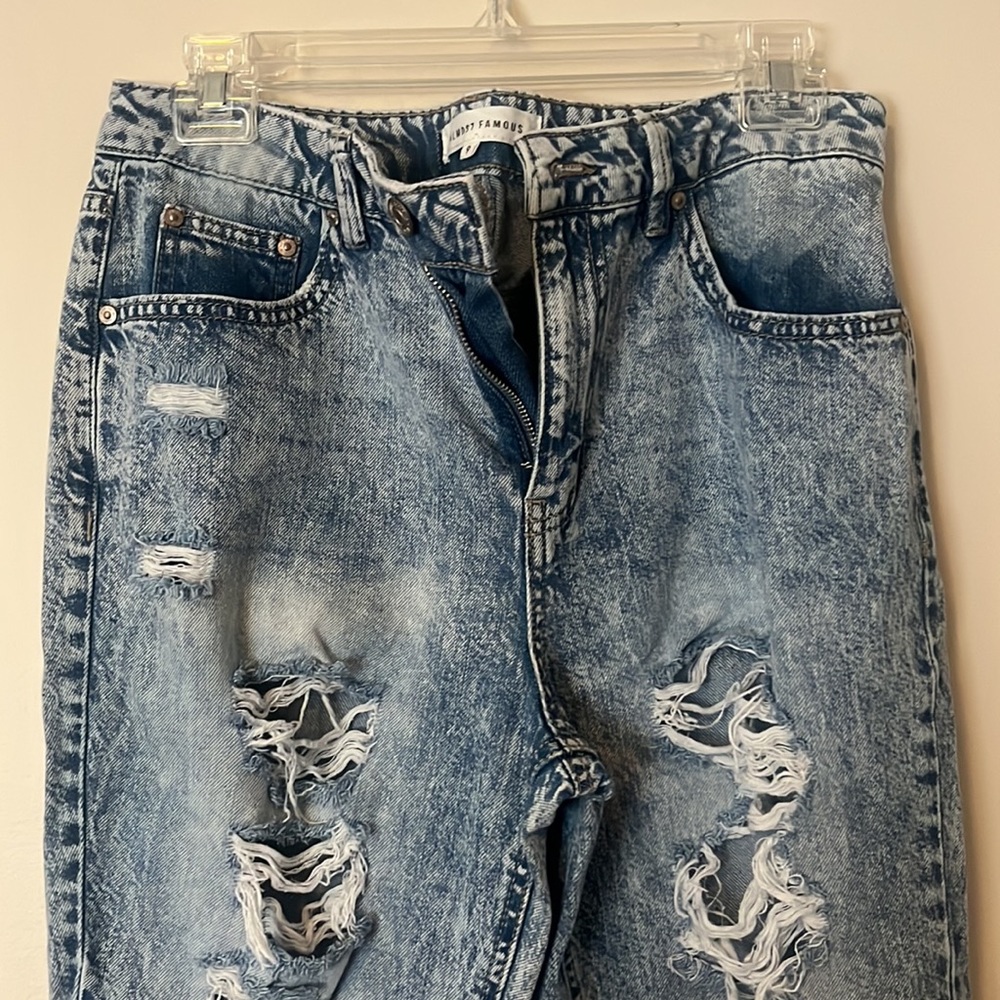 Almost famous acid wash distressed jeans